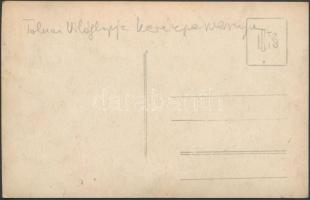 1927 Tolnai Világlapja kerékpárverseny, fotólap, hátoldalon feliratozva, 9x14 cm