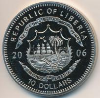 Libéria 2006. 10$ "Szabadság pillanatai - Woodstock-i Fesztivál 1969" multicolor, tanúsítv...