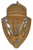 ~1935-1940. "Egri Magyar Királyi Állami Dobó István Reáliskola" zománcozott Br iskolai sap...