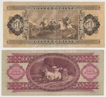 1949. 100Ft + 1951. 50Ft T:III