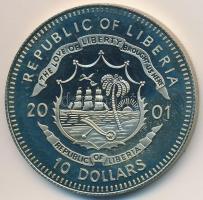 Libéria 2001. 10$ "Szabadság pillanatai - Prágai tavasz 1968" multicolor, tanúsítvánnyal T...
