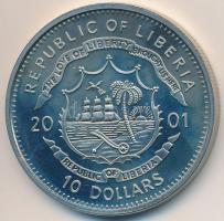Libéria 2001. 10$ "Szabadság pillanatai - A szellem szabadsága - Buddha" multicolor, tanús...