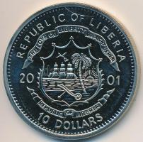 Libéria 2001. 10$ "Szabadság pillanatai - Függetlenségi Nyilatkozat 1776." multicolor, tan...