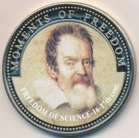 Libéria 2001. 10$ "Szabadság pillanatai - A tudomány szabadsága" multicolor, tanúsítvánnyal T:PP kis ujjlenyomat Liberia 2001. 10 Dollars "Moments of Freedom - Freedom of Science 16-17th century" multicolor, with certificate C:PP small fingerprint