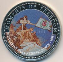 Libéria 2001. 10$ "Szabadság pillanatai- Magyar Szabadságharc 1848-49." multicolor, tanúsítvánnyal T:PP feületi karc Liberia 2001. 10 Dollars "Moments of Freedom - Hungarian War of Independence 1848-49" multicolor, with certificate C:PP slightly scratched