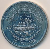 Libéria 2001. 10$ "Szabadság pillanatai - ENSZ megalapítása 1945." multicolor, tanúsítvánn...