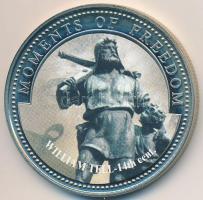 Libéria 2001. 10$ "Szabadság pillanatai - Tell Vilmos 14. század" multicolor, tanúsítvánnyal T:PP ujjlenyomatos, felületi karc Liberia 2001. 10 Dollars "Moments of Freedom - William Tell 14th century" multicolor with certificate C:PP fingerprints, slightly scratched