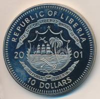 Libéria 2001. 10$ "Szabadság pillanatai - A keresztényüldözés megszüntetése 313." multicol...