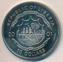 Libéria 2001. 10$ "Szabadság pillanatai - Spanyol polgárháború" multicolor, tanúsítvánnyal...