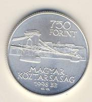 1997. 750Ft Ag "Budapest egyesítésének 125. évfordulója" T:BU Csak 3000db!