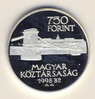 1997. 750Ft Ag "Budapest egyesítésének 125. évfordulója" T:PP