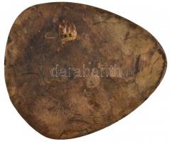 DN "Karinthy Frigyes - Minden másképpen van" jelzett Br plakett (148x125mm) T:2 kis patina