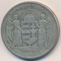 1930. 5P Ag "Horthy jobbra" T:3
Adamo P8