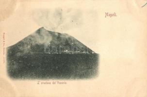 Naples, Napoli; eruzione de Vesuvio / eruption of the Vesuvius (wet corner)