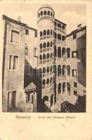 Venice, Venezia; Scala del Palazzo Minelli / staircase of the Minelli Palace (small tear)