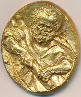 Vatikán DN "VI. Pál pápa" aranyozott Br emlékérem. Szign.: Manfrini (40x34mm) T:2 Vatican ND "Pope Paul VI" gilt Br medal. Sign.: Manfrini (40x34mm) C:XF