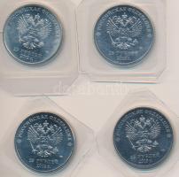 Oroszország 2012-2014. 25R "Szocsi Olimpia" (4xklf) mind laminálva T:1 
Russia 2012-2014....