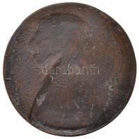 Franciaország 1911. "Elga Sinding" egyoldalas Br plakett. Szign.:TSS (118mm) T:2
France 1...