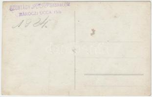 1934 Pékek egyenruhában, Sashalom, Szontágh jelzéssel, fotólap, 9x13cm
