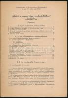 1932 Husz Béla dr.: Adatok a magyar búza rozsdakérdéshez, pp.:75-111, 24x17cm