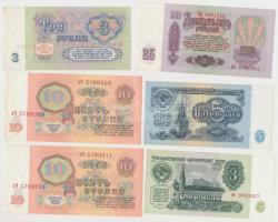 Szovjetunió 9db-os bankjegy tétel, benne sorszámkövetők és közeli sorszámúak T:I-,II,II-
Soviet Uni...