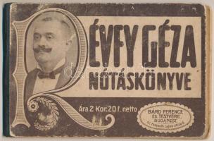 cca 1915-20 Révfy Géza nótáskönyve, pp.:32, 13x19cm