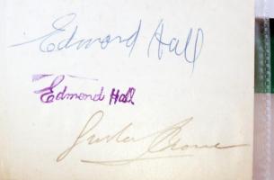 Edmond Hall(1901-1967) jazz klarinétművész aláírt fotója