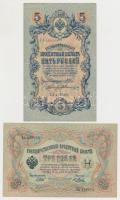 Orosz Birodalom 1912-1917. (1905) 3R + 1912-1917. (1909) 5R (2x) + 1912-1917. (1909) 10R Szign.: Shi...