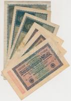 Németország / Weimari Köztársaság 1922. 1000M (8x) + 10.000M (3x) + 1923. 20.000M (5x) T:III
German...