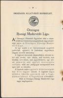 1914 Mit akar az Országos Állatvédő Egyesület? 52 oldalas a különböző  állatvédő egyesületek munkájá...