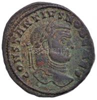 Római Birodalom / Karthágó / I. Constantius 297. Follis Cu (8,61g) T:2,2- Roman Empire / Carthage / Constantius I 297. Follis Cu "CONSTANTIVS NOB CAES / FELIX AD-VE-NT AVGG NN - H - PKT" (8,61g) C:XF,VF  RIC VI 22a.