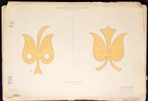 cca 1900 Vorlegrblätter für Metallarbeiter vornemlich Flaschner und Schlosser. Entworfen und gezeich...