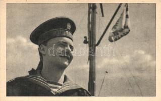 A Honvéd Folyami Flottila matróza, kiadja a Művészeti Alkotások 5. fiókja / Mariner of the Hungarian River Flottila, modern postcard