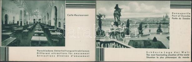 cca 1930 Hotel Metropole, kihajthatós nyomtatvány, 9x41cm