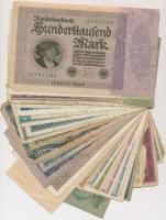 36db-os vegyes magyar és külföldi bankjegy tétel, benne koronák, pengők T:I-,II,II-,III,III-
36pcs ...