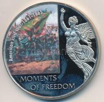 Libéria 2006. 10$ "Szabadság pillanatai - Amerikai polgárháború 1861-1865" multicolor, tanúsítvánnyal T:PP ujjlenyomat  Liberia 2006. 10 Dollars "Moments of Freedom-The American civil war 1861-1865" multicolor, with certificate C:PP fingerprint