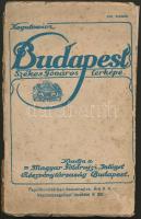 1918 Budapest Székes Főváros térképe, Kogutowicz, kissé viseltes állapotban, 76x95cm