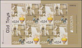 Europa CEPT, Történelmi játékok bélyegfüzet, Europa CEPT, Historical Games stamp-booklet