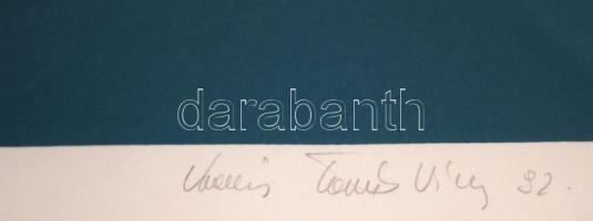 Kovács Tamás Vilmos (1951-): Millió pillanat. (8/40) Szitanyomat, papír, jelzett, 80×59 cm