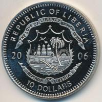 Libéria 2006. 10$ "Szabadság pillanatai - A Varsói Szerződés felbontása 1991" multicolor, tanúsítvánnyal T:PP ujjlenyomatos  Liberia 2006. 10 Dollars "Moments of Freedom-Break-up of the Warsaw Pact 1991" multicolor, with certificate C:PP fingerprint