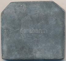 1922. "OTE (Óbudai Torna Egylet) 50 éves 1872-1922" egyoldalas fém plakett (49x53mm) T:2-,...