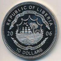 Libéria 2006. 10$ "Szabadság pillanatai-Martin Luther King 1963" multicolor, tanúsítvánnyal T:PP ujjlenyomat Liberia 2006. 10 Dollars "Moments of Freedom-Martin Luther King 1963" multicolor, with certificate C:PP fingerprint