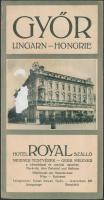 cca 1930 Nemzeti Szálloda, Hotel National, Budapest, kihajthatós ismertető nyomtatvány, 12x16cm+ Hot...