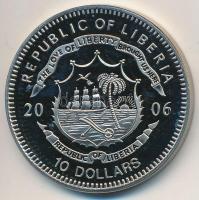 Libéria 2006. 10$ "Szabadság pillanatai - Egyisten hit" multicolor, tanúsítvánnyal T:PP ujjlenyomat Liberia 2006. 10 Dollars "Moments of Freedom-One God belief" multicolor, with certificate C:PP fingerprint