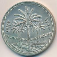 Irak 1972. 1D Ag "25 éves a Központi Bank" T:2 kis patina
Iraq 1972. 1 Dinar Ag "25t...