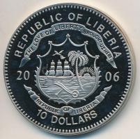 Libéria 2006. 10$ "Szabadság pillanatai - Dayton-i szerződés 1995" multicolor T:PP ujjlenyomat Liberia 2006. 10 Dollars "Moments of Freedom-Treaty of Dayton 1995" multicolor C:PP fingerprint