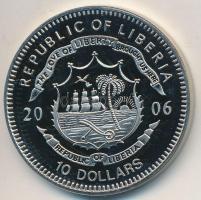 Libéria 2006. 10$ "Szabadság pillanatai-A Mozi születése 1895" multicolor, tanúsítvánnyal T:PP  Liberia 2006. 10 Dollars "Moments of Freedom-Birth of the Movies 1895" multicolor, with certificate C:PP