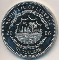 Libéria 2006. 10$ "Szabadság pillanatai - Charta 77 1977" multicolor, tanúsítvány T:PP ujjlenyomat Liberia 2006. 10 Dollars "Moments of Freedom - Charta'77 1977" multicolor, with certificate C:PP fingerprint
