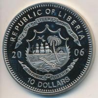 Libéria 2006. 10$ "Szabadság pillanatai - Indokína függetlensége 1954" multicolor, tanúsítvánnyal T:PP  Liberia 2006. 10 Dollars "Moments of Freedom-Independence of Indochina 1954" multicolor, with certificate C:PP