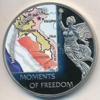 Libéria 2006. 10$ "Szabadság pillanatai - Indokína függetlensége 1954" multicolor, tanúsít...